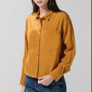 Koaj Button Front Shirt Women’s‎ Small Brown